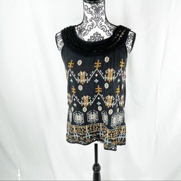 Anthropologie Akemi +Kin Firelight Fringe Tank Top - Picture 3 of 8